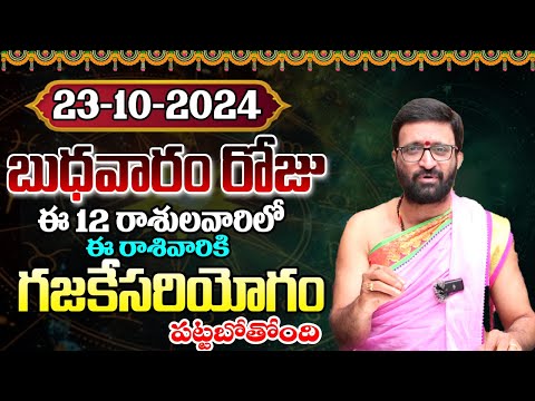 Daily Panchangam and Rasi Phalalu Telugu | October 23th Wednesday 2024